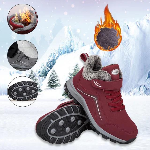 [New Arrivals 2022] PREMIUM Snow Waterproof Leather Ankle Boots