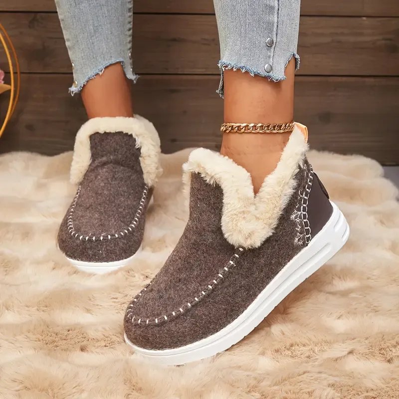 Winter Sale 50% OFF - Fleece Lining Warm & Cozy Winter Orthopedic Shoes for Women
