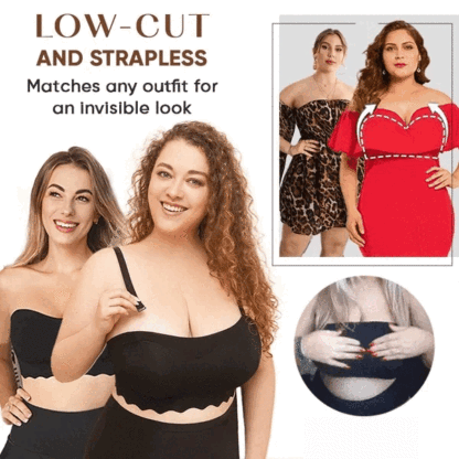 🔥Buy 1 Get 2🔥Oversized Elastic Non-slip Strapless Bra-💥Suitable for women from 110-330 lbs💖