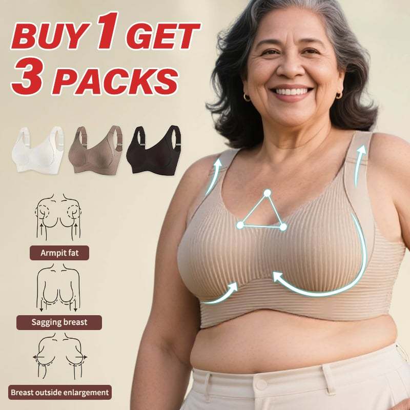 🎁Last Day Buy 1 Get 3 Packs🔥Super Firming Wire-Free Push Up Bra All-Day Comfort No More Sagging (3-Pack Value Set)