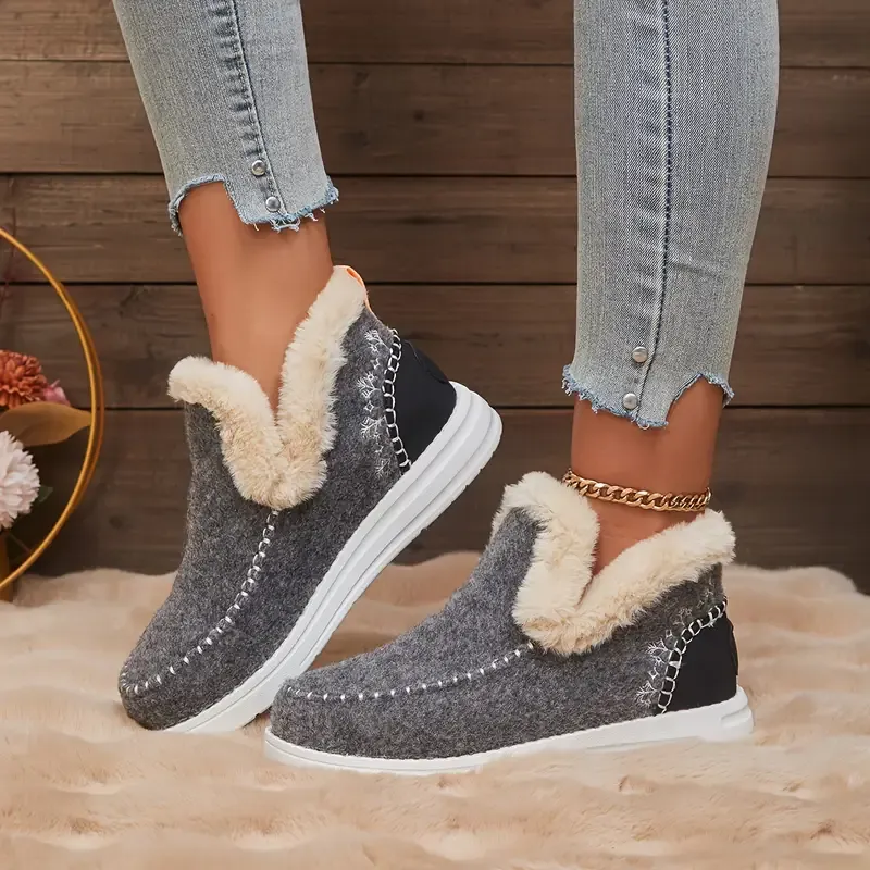 Winter Sale 50% OFF - Fleece Lining Warm & Cozy Winter Orthopedic Shoes for Women