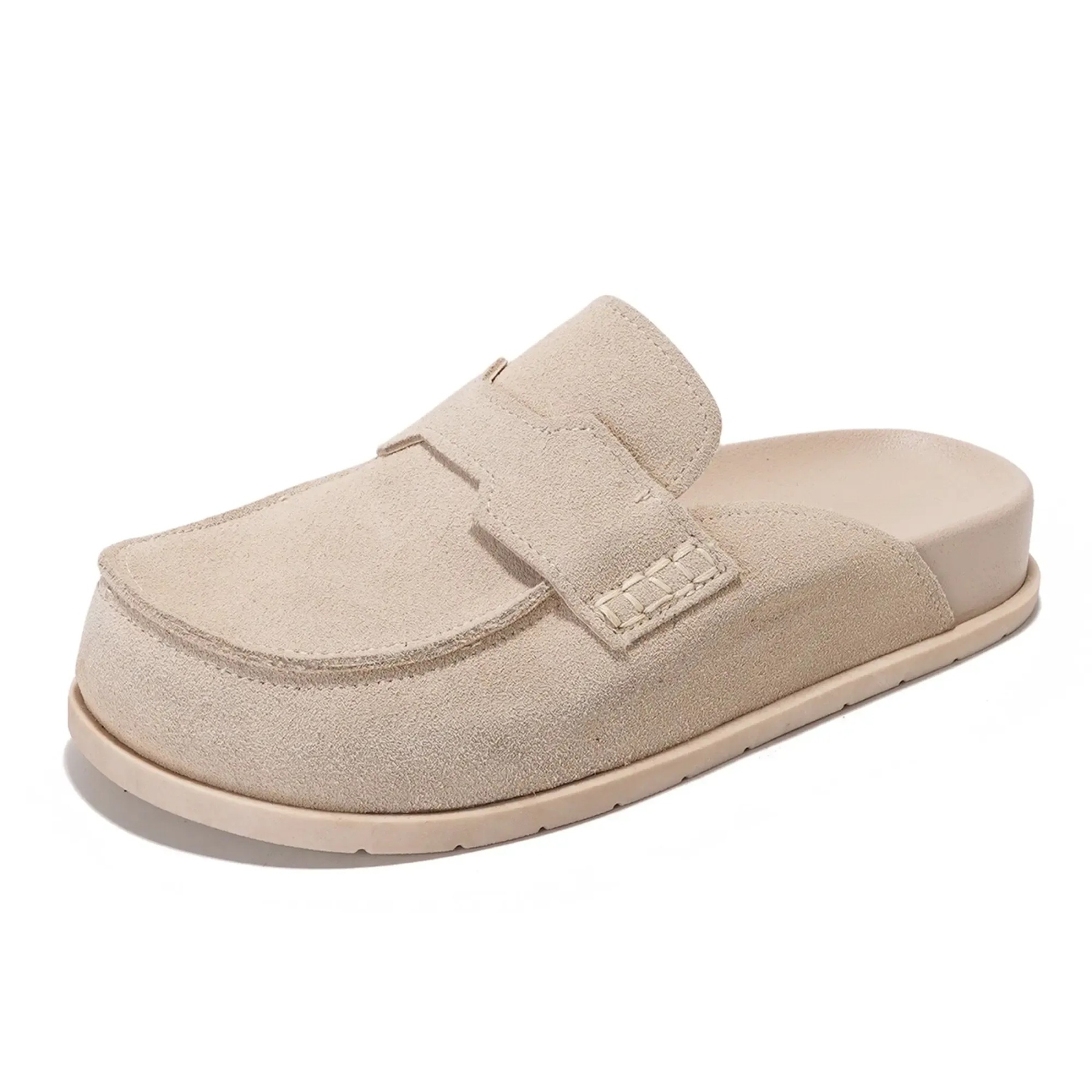 Women's Suede Clogs Shoe | Walking Shoes Footwear | Plush Soft Insole Arch Support Lightweight Non-Slip