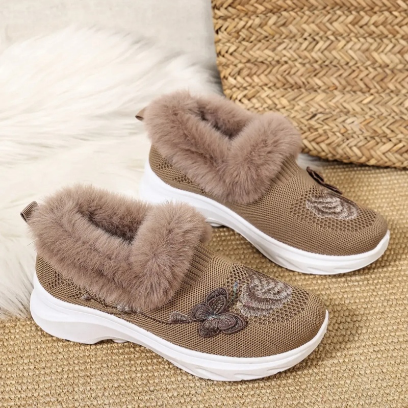 New Trendy Plush Fur Slippers