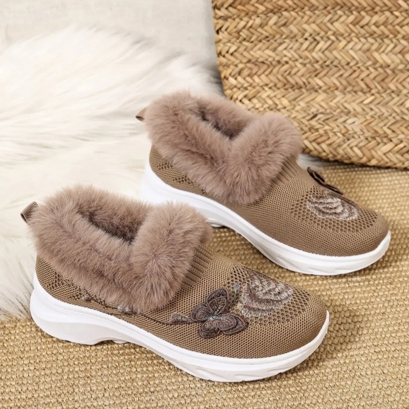 New Trendy Plush Fur Slippers