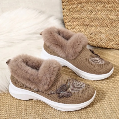 New Trendy Plush Fur Slippers