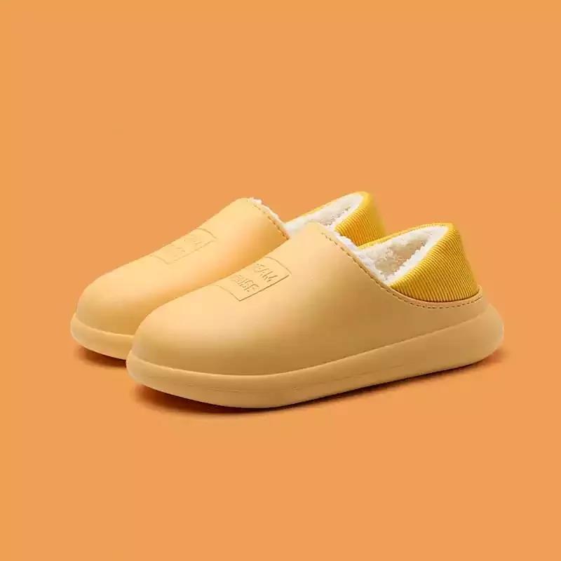 Winter Indoor Warm Non-slip Soft Bottom Couple Cotton Slippers