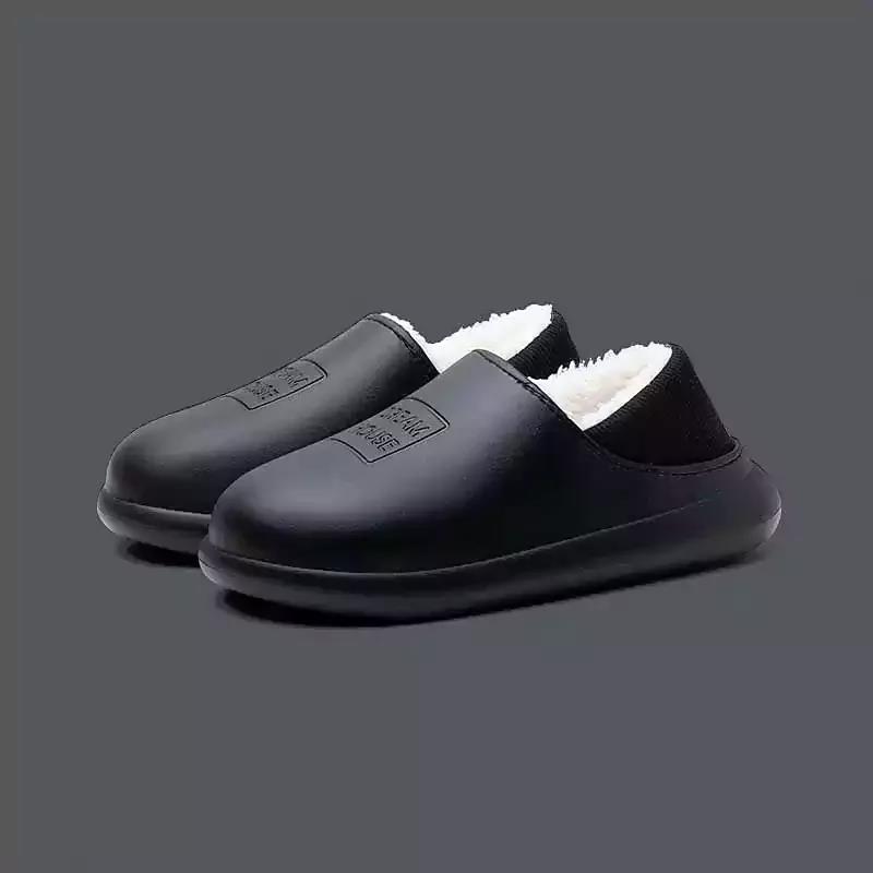 Winter Indoor Warm Non-slip Soft Bottom Couple Cotton Slippers