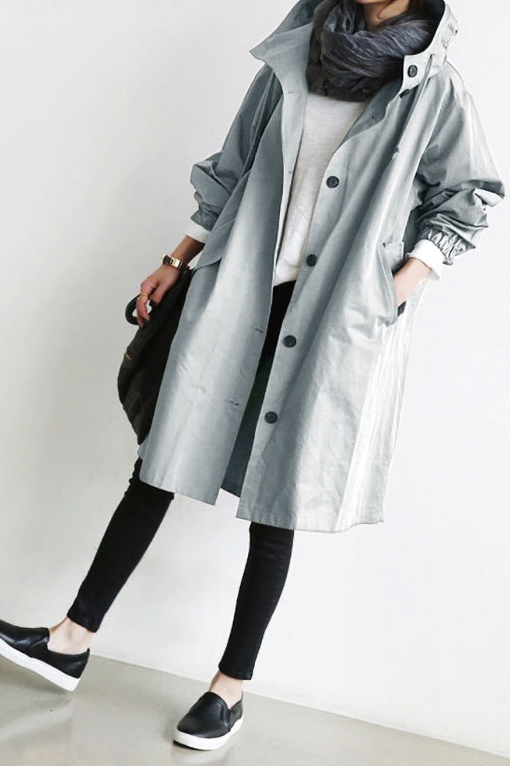 (🔥Last Day 50% OFF💥)Water Resistant Oversized Hooded Windbreaker Rain Jacket