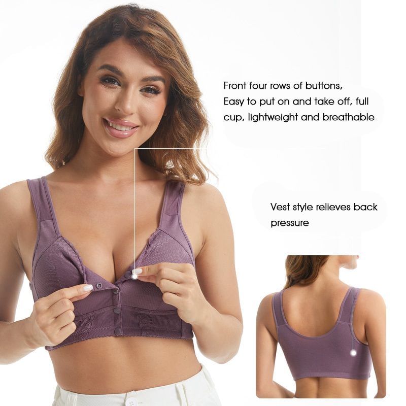 💥Pay 1 Get 3💥Front Closure Breathable Bra for Seniors