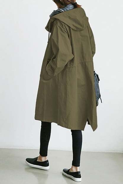 (🔥Last Day 50% OFF💥)Water Resistant Oversized Hooded Windbreaker Rain Jacket