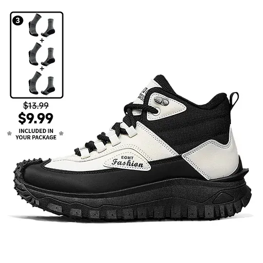 ⏰Limited Time Sale 70% OFF) Men’s Work Hiking Boots – Waterproof, Non-Slip, Puncture and Smash Resistant, Wide Toe, Arch Support – Ideal for Daily Wear and Outdoor Adventures