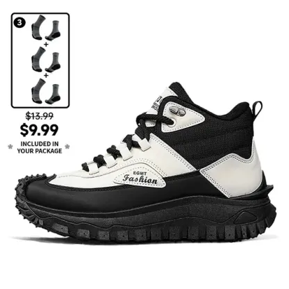 ⏰Limited Time Sale 70% OFF) Men’s Work Hiking Boots – Waterproof, Non-Slip, Puncture and Smash Resistant, Wide Toe, Arch Support – Ideal for Daily Wear and Outdoor Adventures