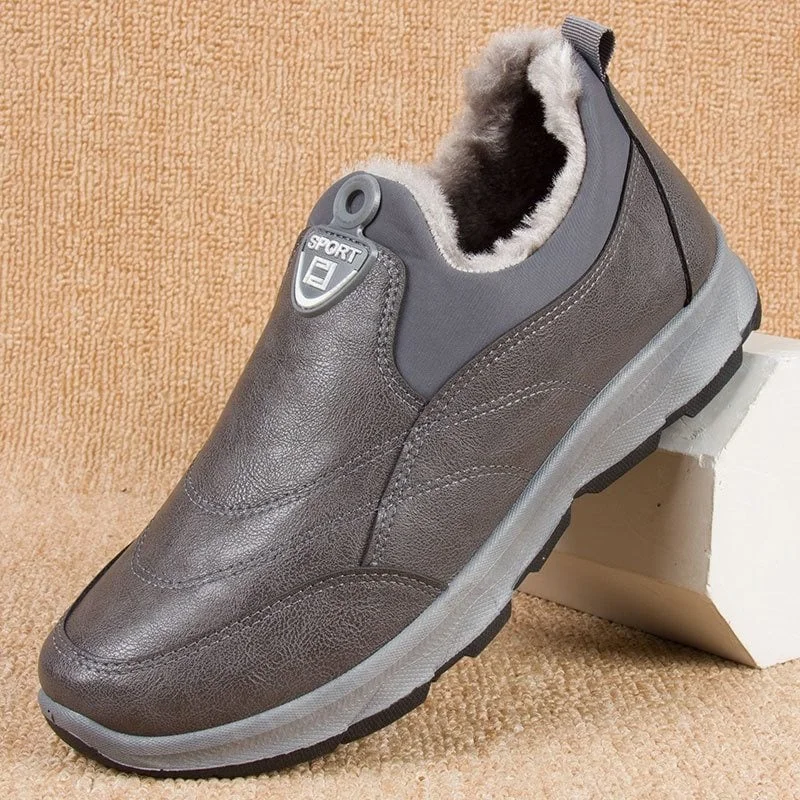 Men's Waterproof Warm Leather Orthopedic Shoes (HOT SALE !!!-50% OFF)