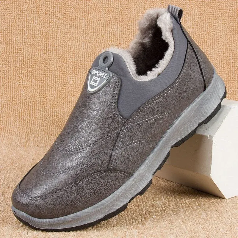 Men's Waterproof Warm Leather Orthopedic Shoes (HOT SALE !!!-50% OFF)