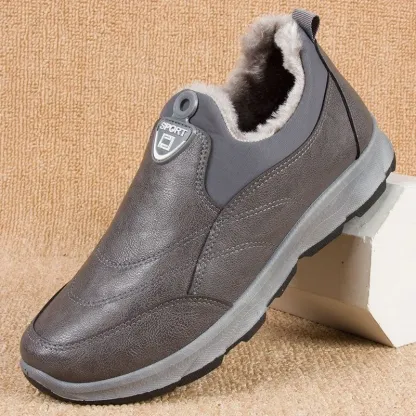 Men's Waterproof Warm Leather Orthopedic Shoes (HOT SALE !!!-50% OFF)