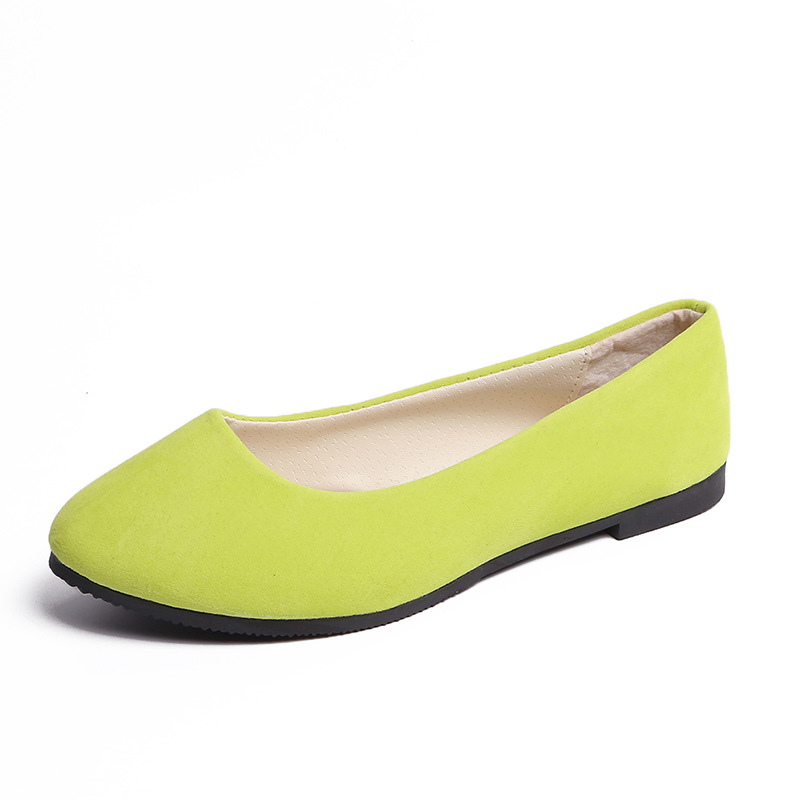 Women's Candy Color Suede Soft Orthopedic Flat Shoes