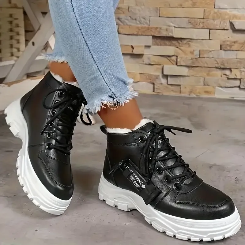 💥Last Day Promotion 70% OFF - Women Wool Lined Water Resistant Non-Slip Snow Boots