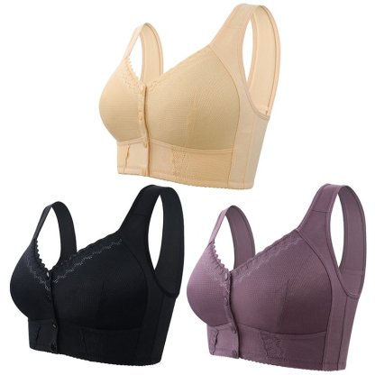 💥Pay 1 Get 3💥Front Closure Breathable Bra for Seniors