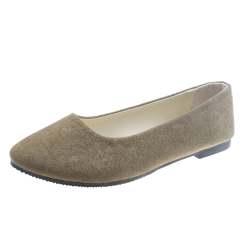 Women's Candy Color Suede Soft Orthopedic Flat Shoes