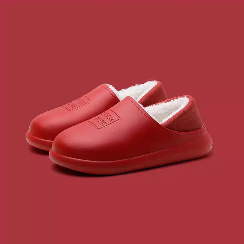 Winter Indoor Warm Non-slip Soft Bottom Couple Cotton Slippers