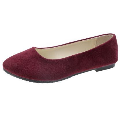 Women's Candy Color Suede Soft Orthopedic Flat Shoes