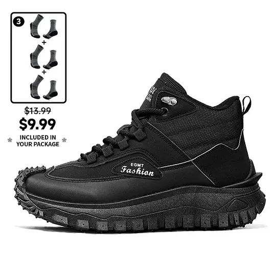 ⏰Limited Time Sale 70% OFF) Men’s Work Hiking Boots – Waterproof, Non-Slip, Puncture and Smash Resistant, Wide Toe, Arch Support – Ideal for Daily Wear and Outdoor Adventures