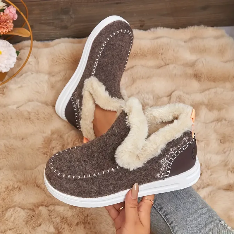 Winter Sale 50% OFF - Fleece Lining Warm & Cozy Winter Orthopedic Shoes for Women