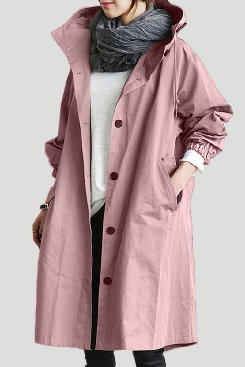 (🔥Last Day 50% OFF💥)Water Resistant Oversized Hooded Windbreaker Rain Jacket
