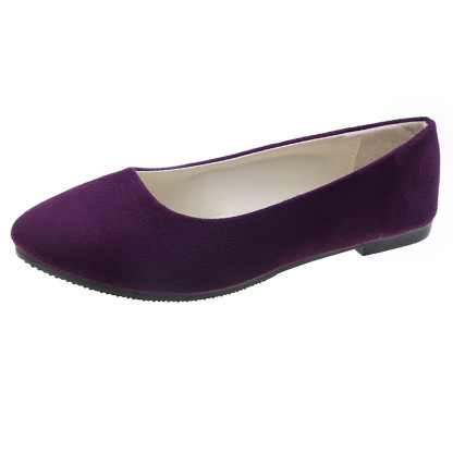 Women's Candy Color Suede Soft Orthopedic Flat Shoes