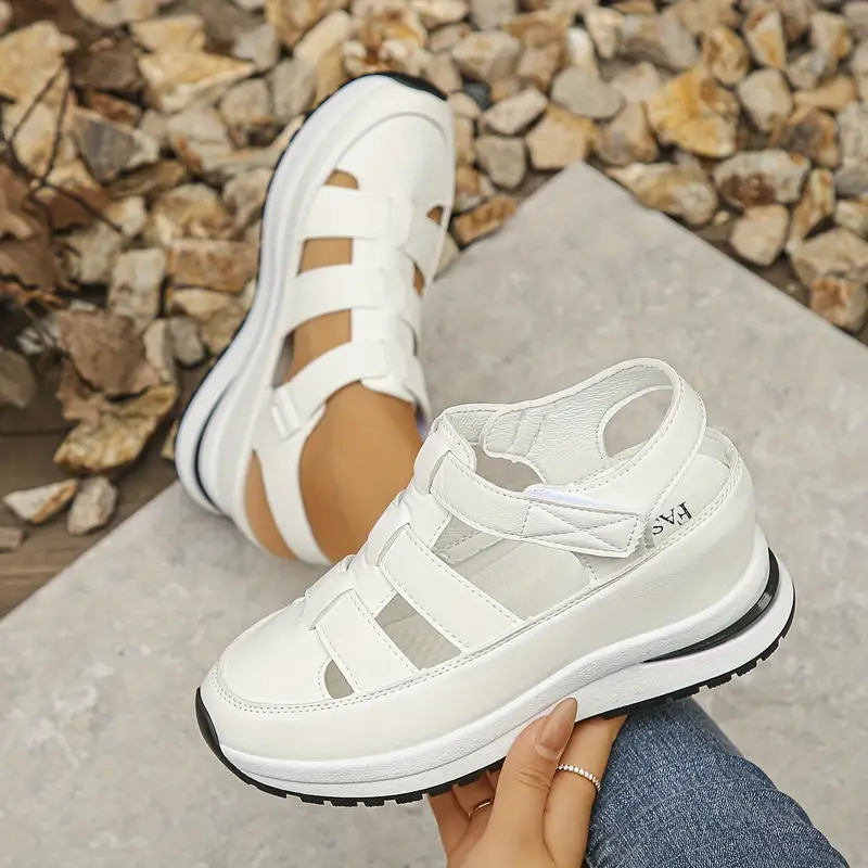 Women's Hollow Out Breathable Platform Wedge Sandals Sneakers