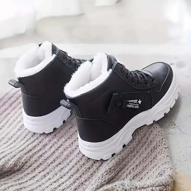 💥Last Day Promotion 70% OFF - Women Wool Lined Water Resistant Non-Slip Snow Boots