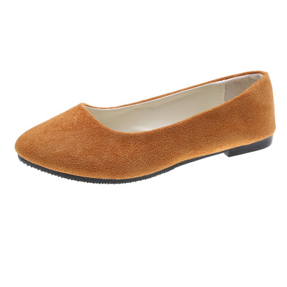 Women's Candy Color Suede Soft Orthopedic Flat Shoes