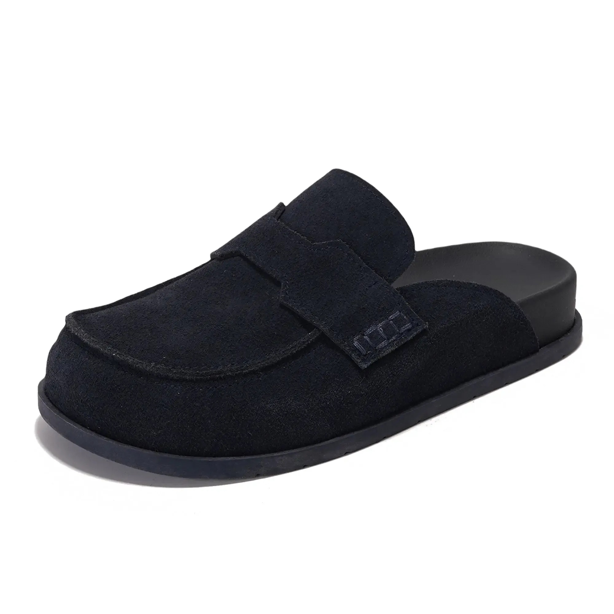 Women's Suede Clogs Shoe | Walking Shoes Footwear | Plush Soft Insole Arch Support Lightweight Non-Slip