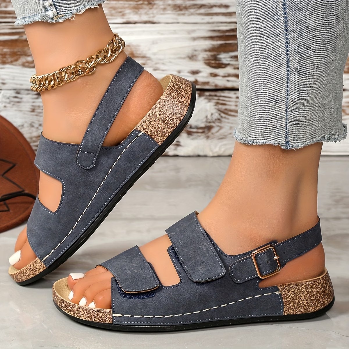 Women's Casual Athletic Sandals with Soft Soles and Arch Support