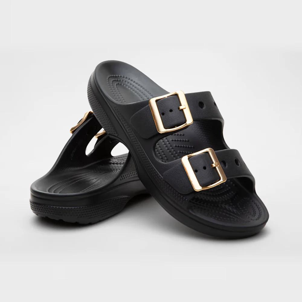 Women's Double Buckle Comfortable Slides – Walk Taller, Feel Nothing