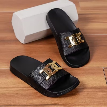 Women's Leather Comfy Flat Sandals