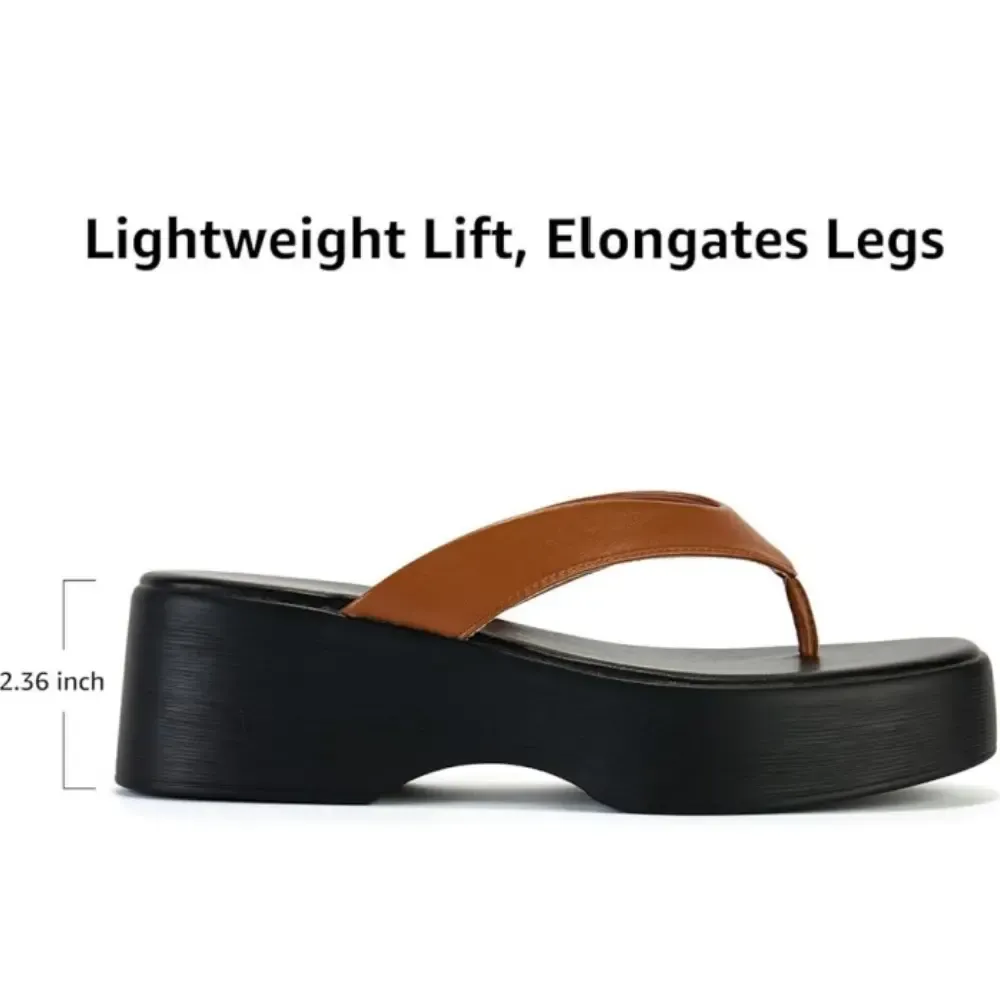Women's Platform Flip Flop Sandals Summervibes Sandals