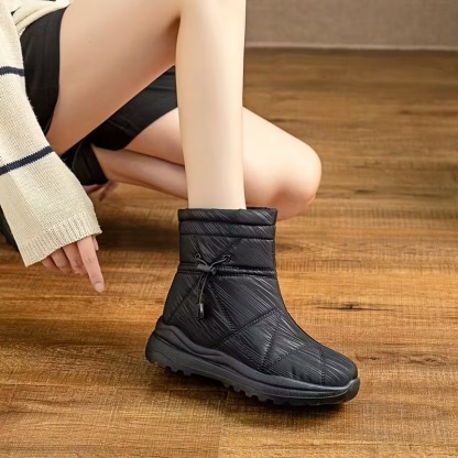 Women Platform Suede Ankle Snow Boots