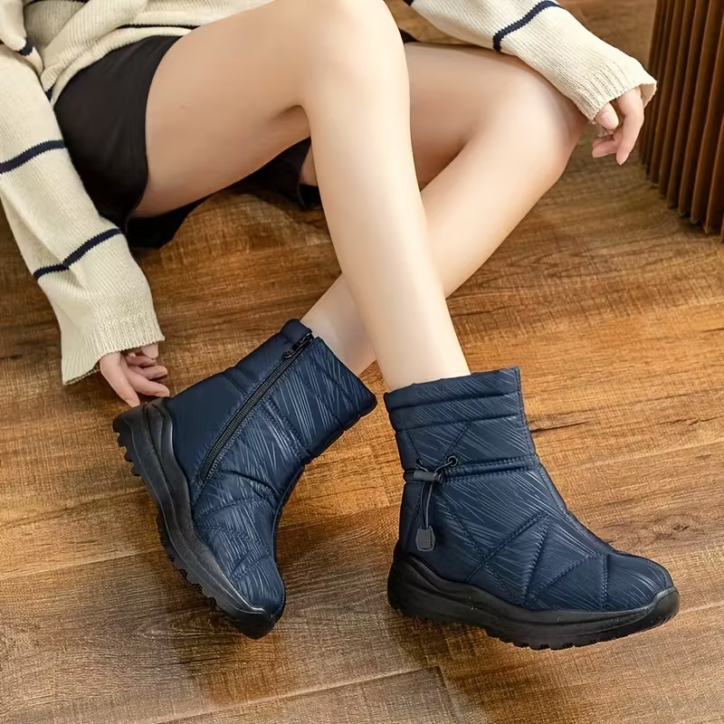 Women Platform Suede Ankle Snow Boots