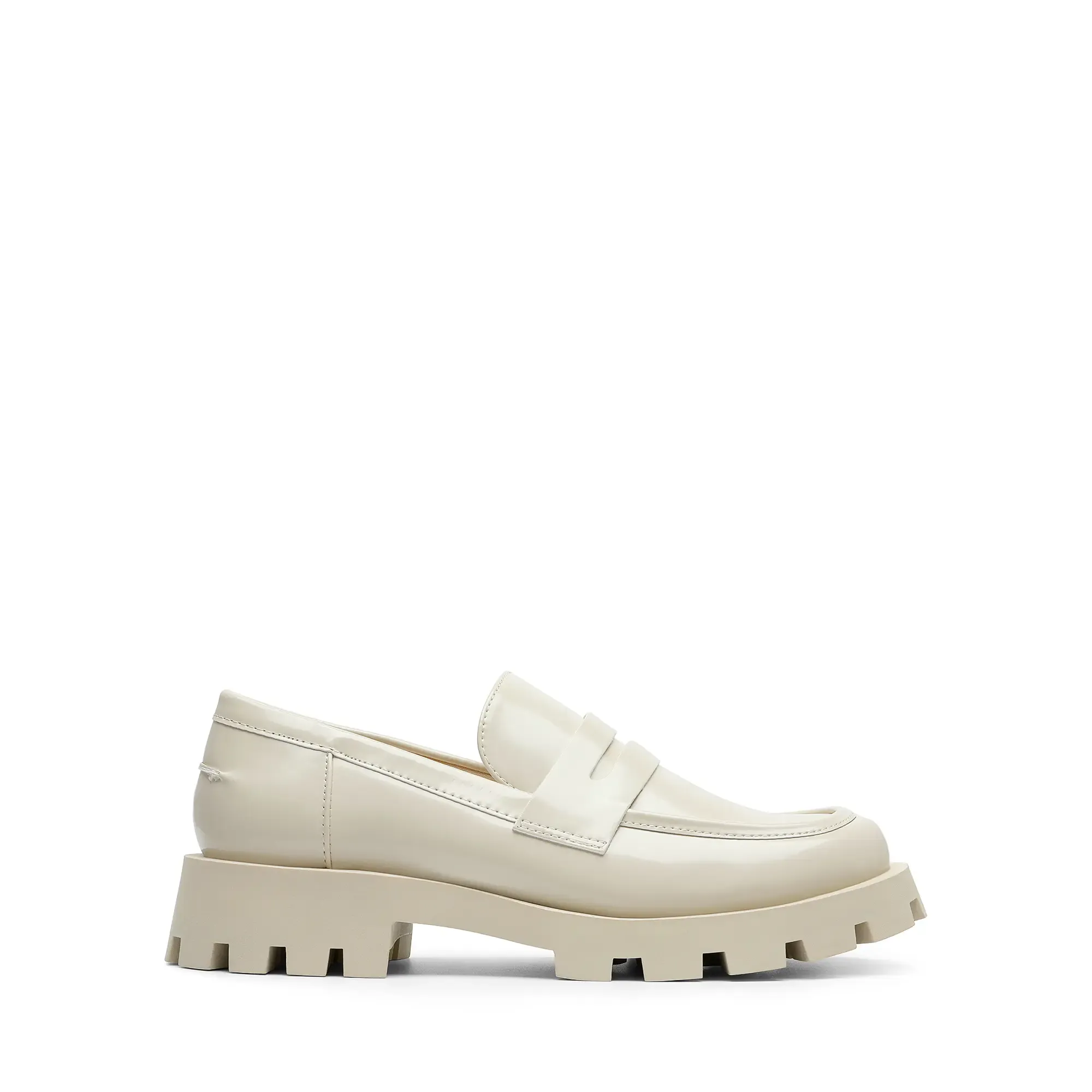Women's Flats Casual Lug Sole  Leather Loafers