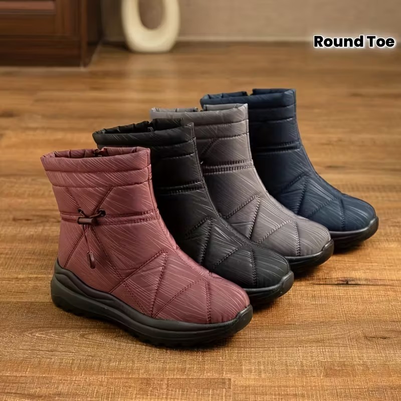 Women Platform Suede Ankle Snow Boots