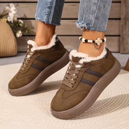 Women's Waterproof Warm Platform Sneakers Boots