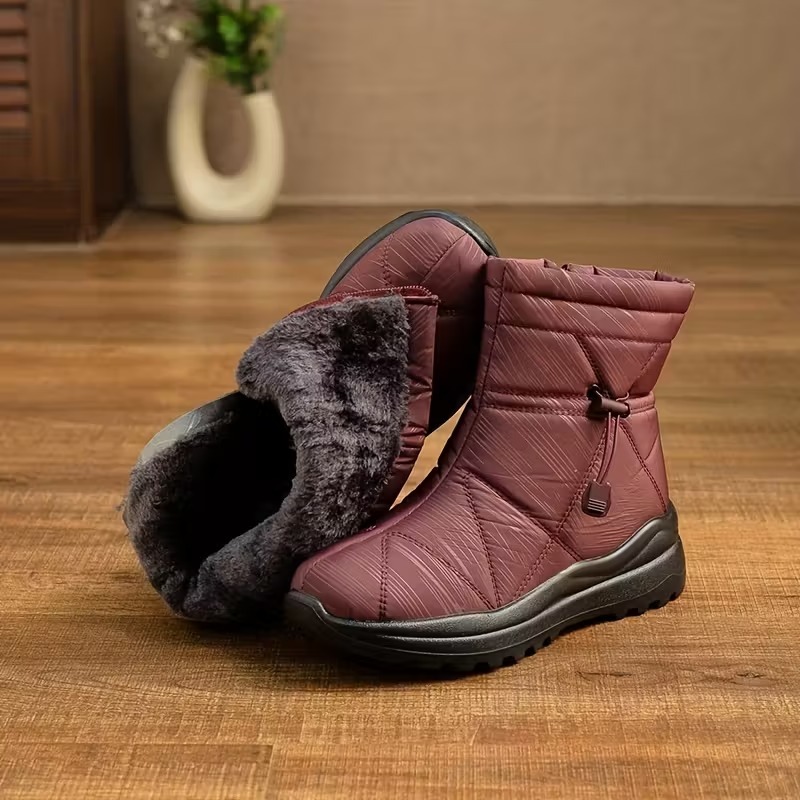 Women Platform Suede Ankle Snow Boots
