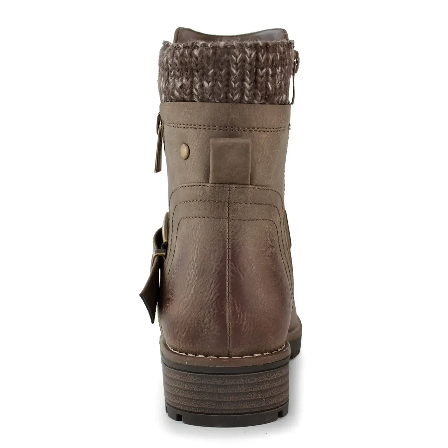 Comfortable Genuine Leather Boots With Laces And Inside Zippers