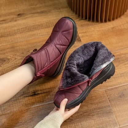 Women Platform Suede Ankle Snow Boots