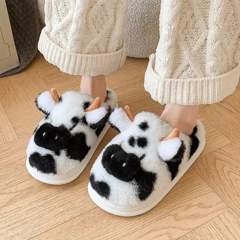 Women's Non-Slip Warm Fuzzy Winter Slippers