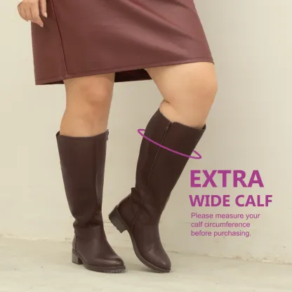 Women's Extra Wide Calf Knee High Boots