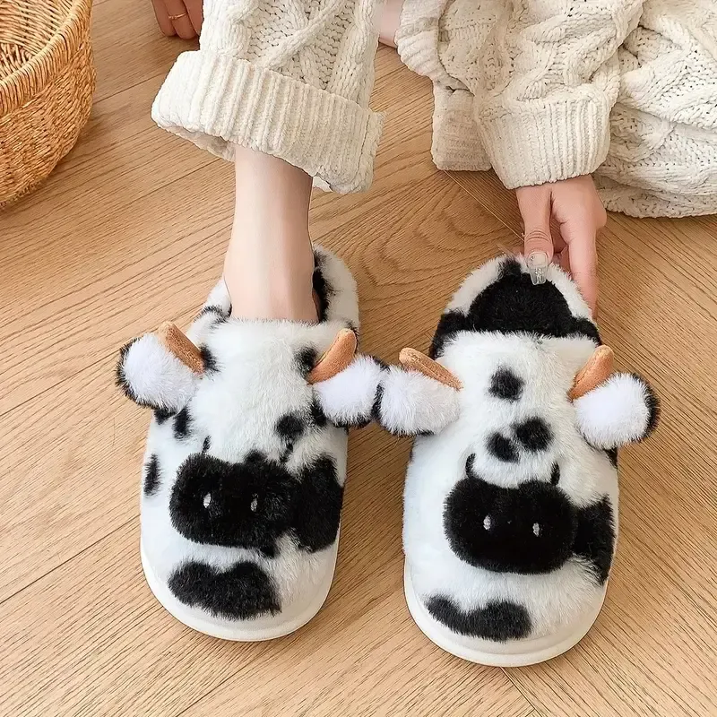 Women's Non-Slip Warm Fuzzy Winter Slippers