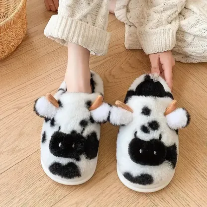Women's Non-Slip Warm Fuzzy Winter Slippers
