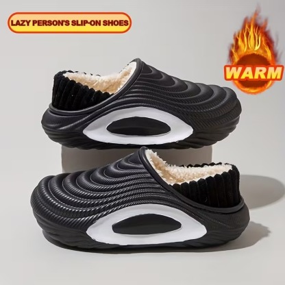 Women’s Plush Waterproof Fleece-Lined Indoor–Outdoor Winter Slippers